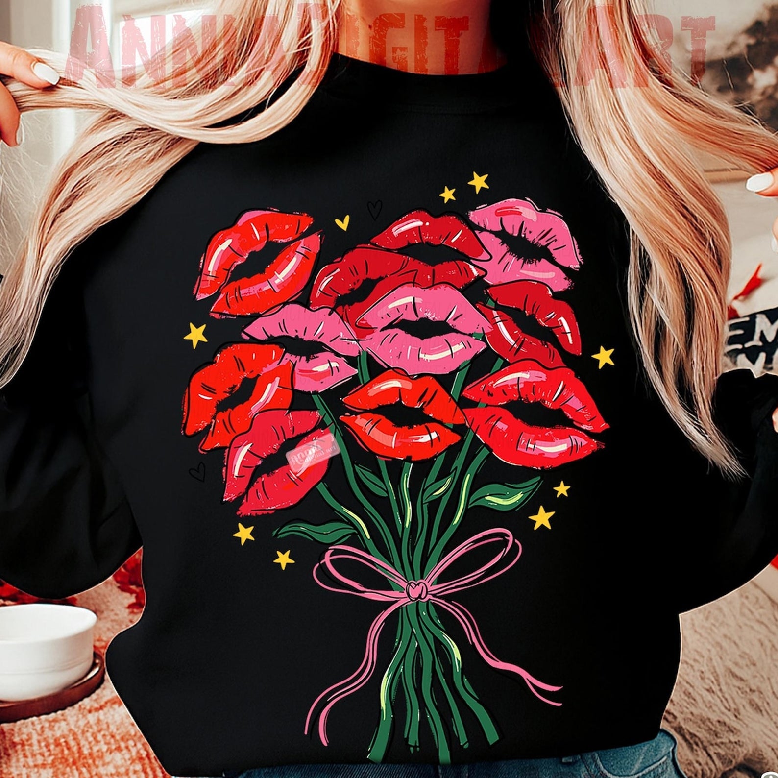 Lip Bouquet Graphic Tee