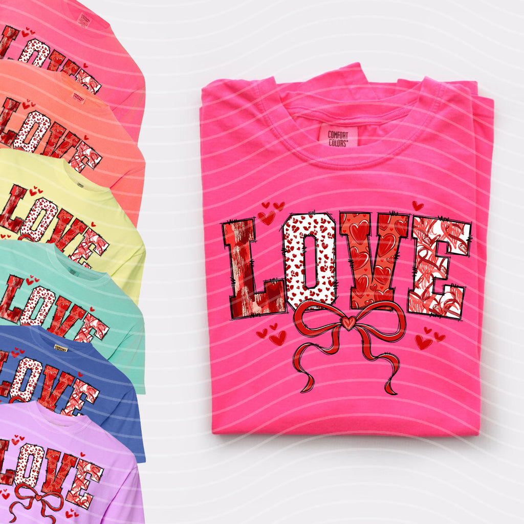 Love Pattern Graphic Tee