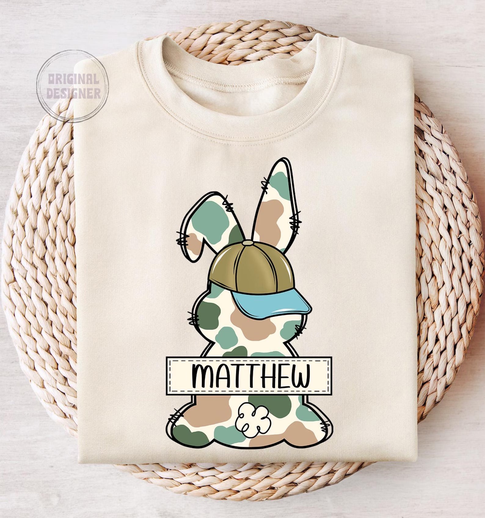 Camo Bunny Graphic Tee