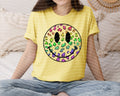 Leopard Happy Face Graphic Tee