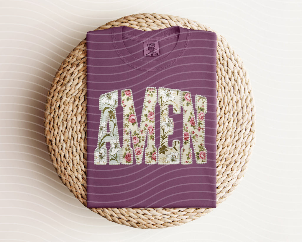 Amen Floral Graphic Tee