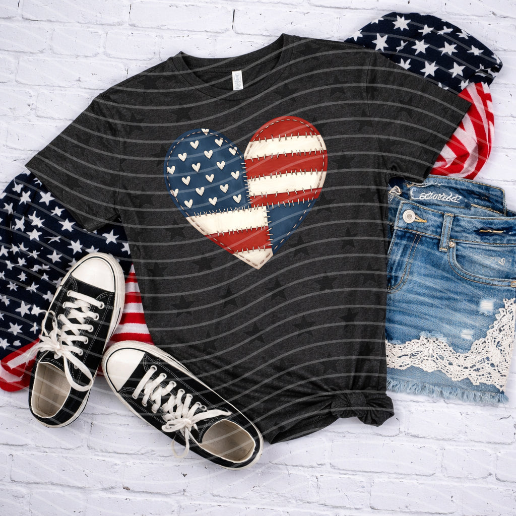 Quilted Heart Graphic Tee