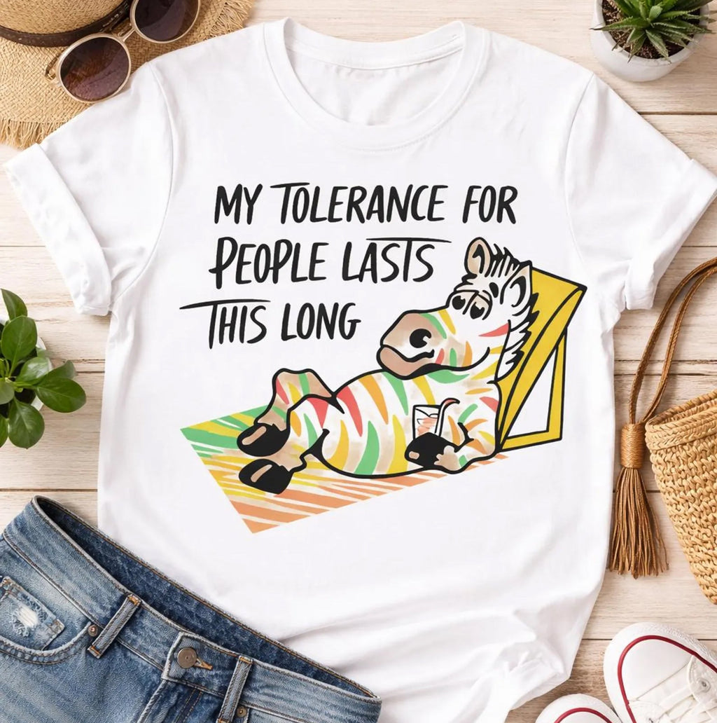 My Tolerance for People Lasts This Long Graphic Tee