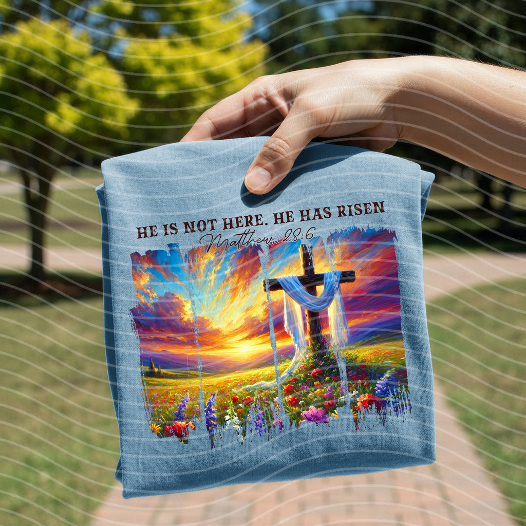 He is Not Here He Has Risen Graphic Tee
