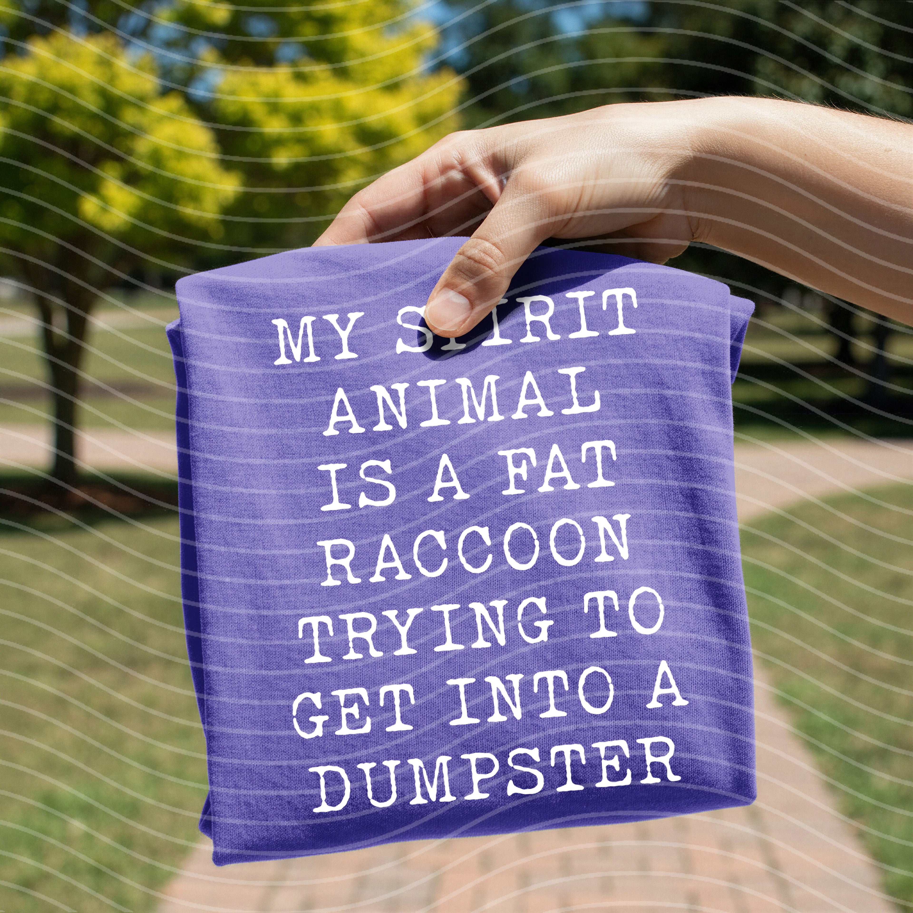 My Spirit Animal is a Fat Raccoon Graphic Tee