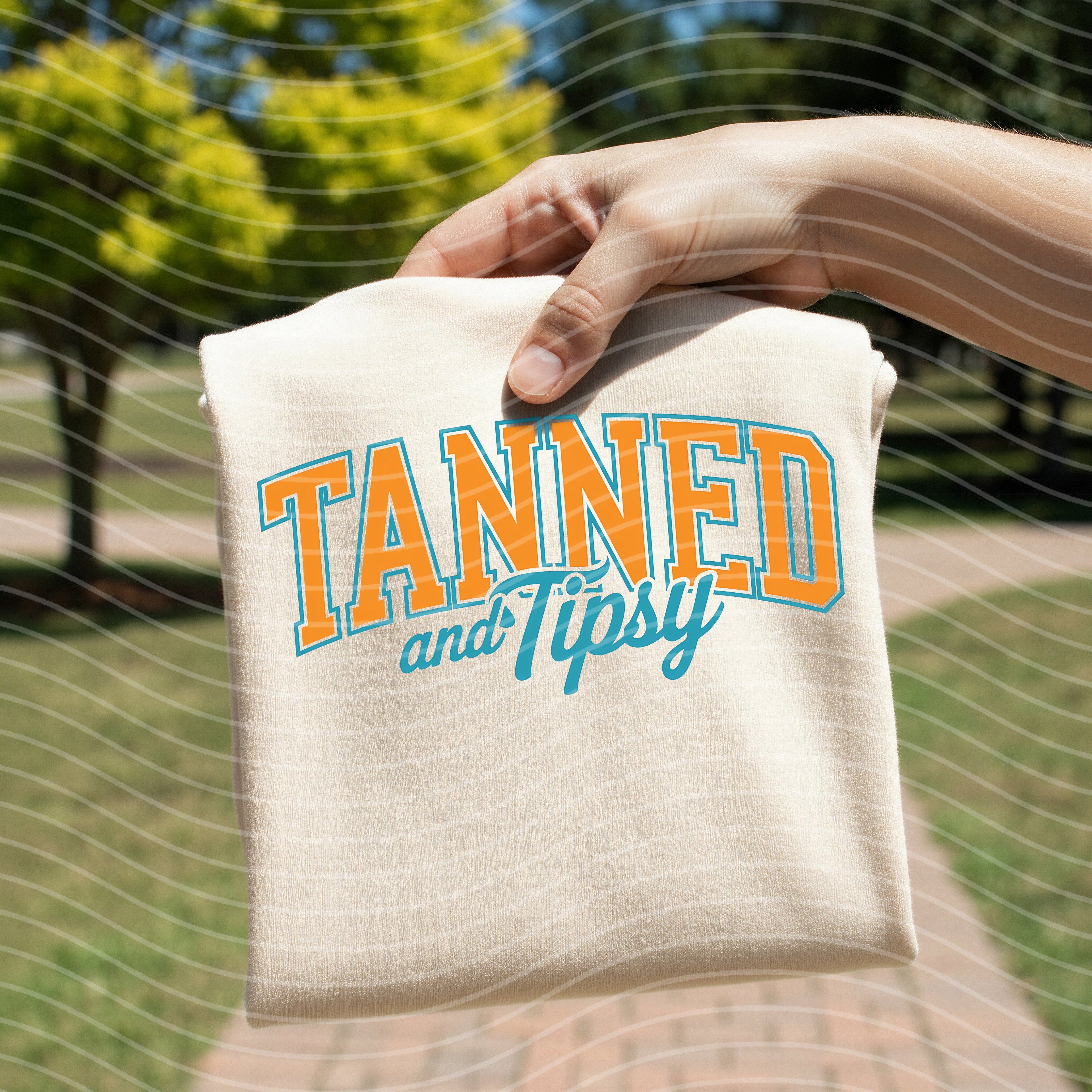 Tanned and Tipsy Graphic Tee