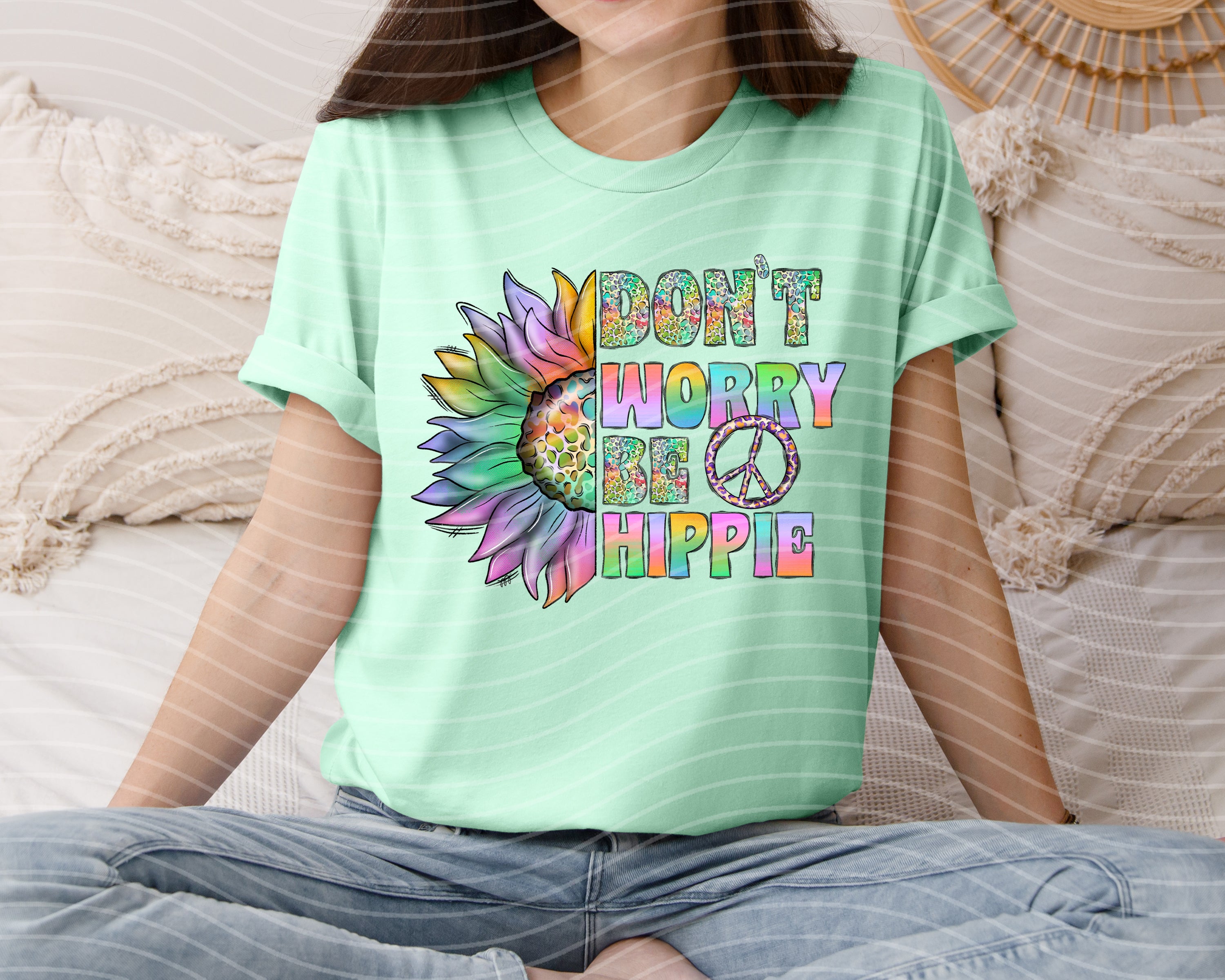 Don't Worry Be Hippie Graphic Tee