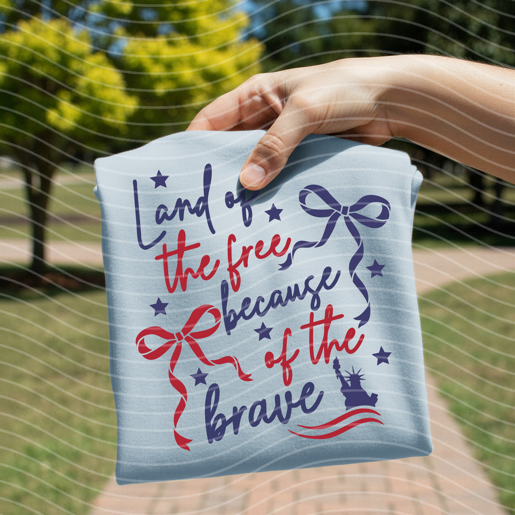 Land of the Free Because of the Brave Graphic Tee