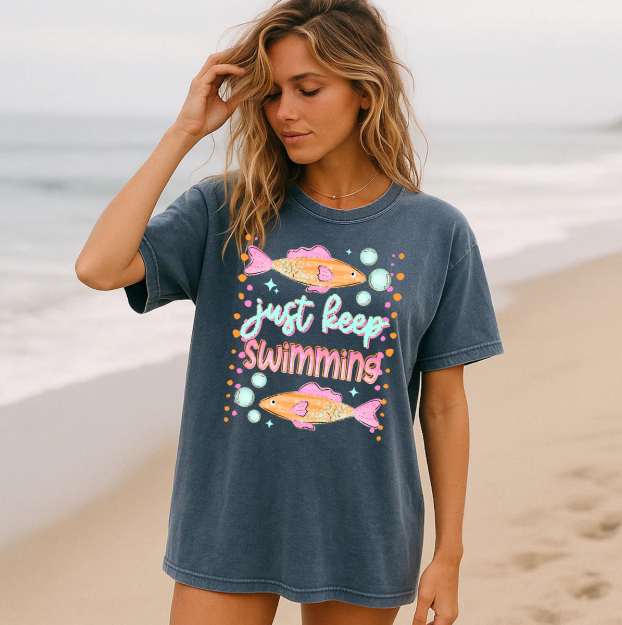 Just Keep Swimming Graphic Tee