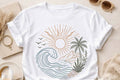 Wave Scene Graphic Tee