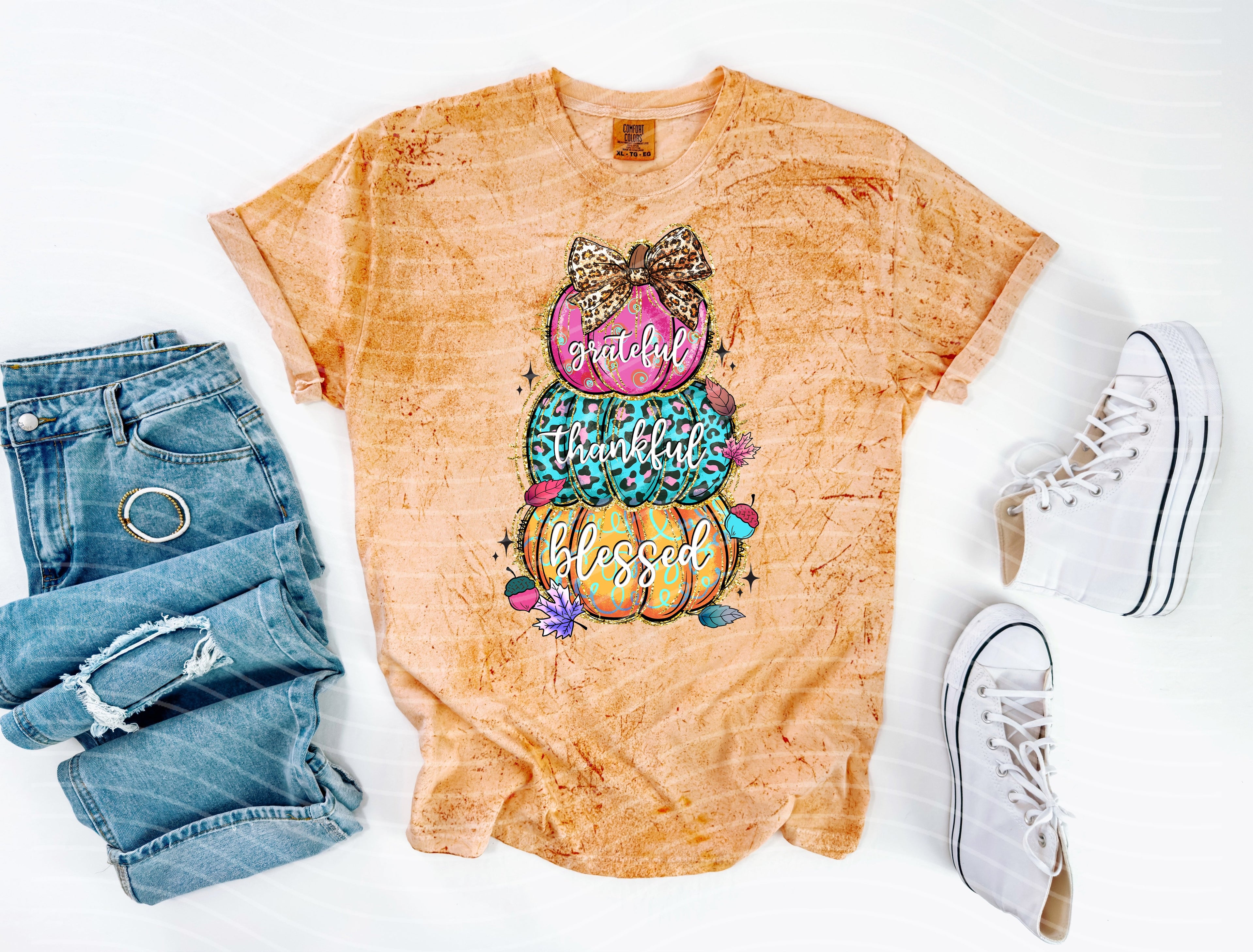 Grateful Thankful Blessed Graphic Tee