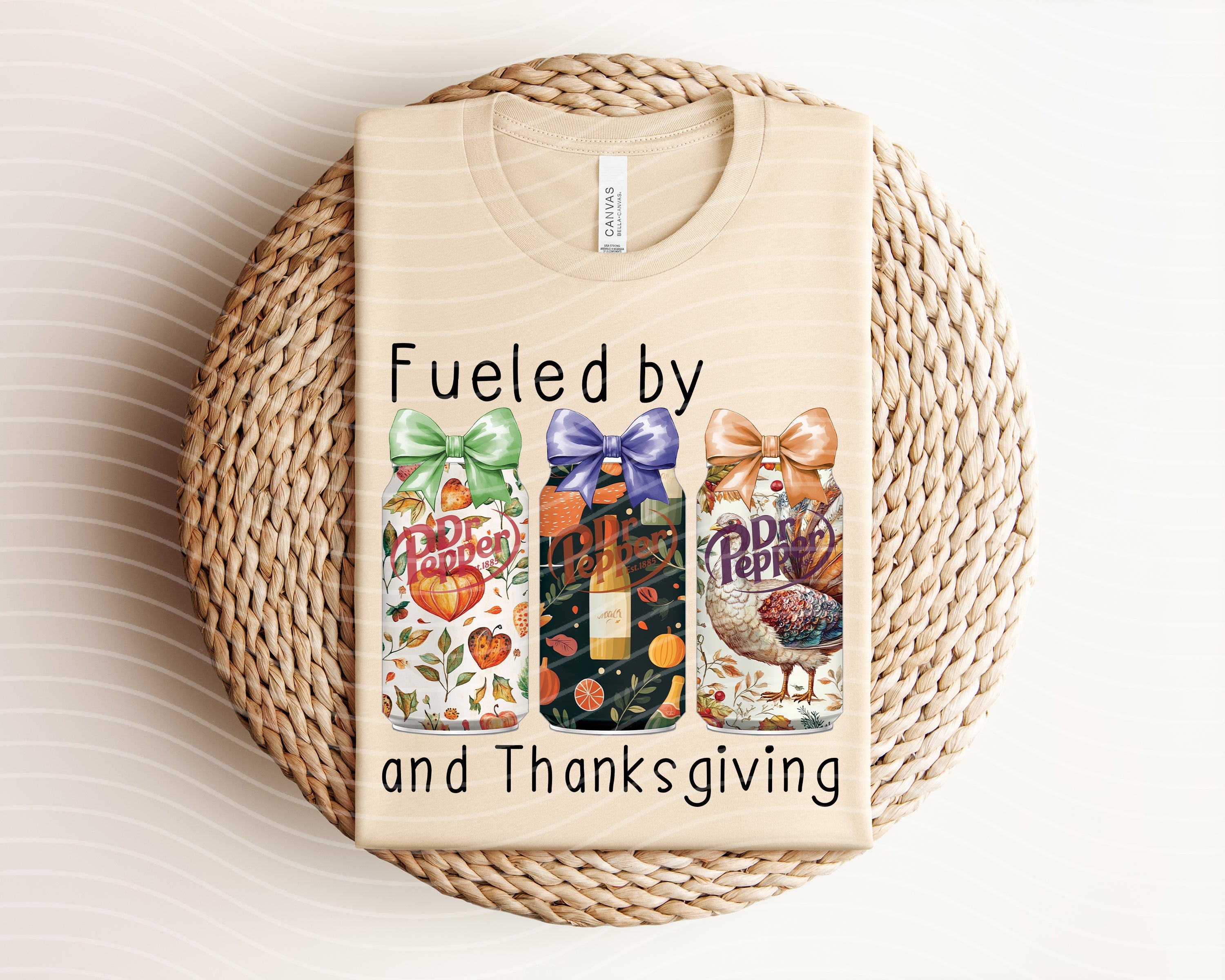 Fueled by Dr Pepper and Thanksgiving Graphic Tee