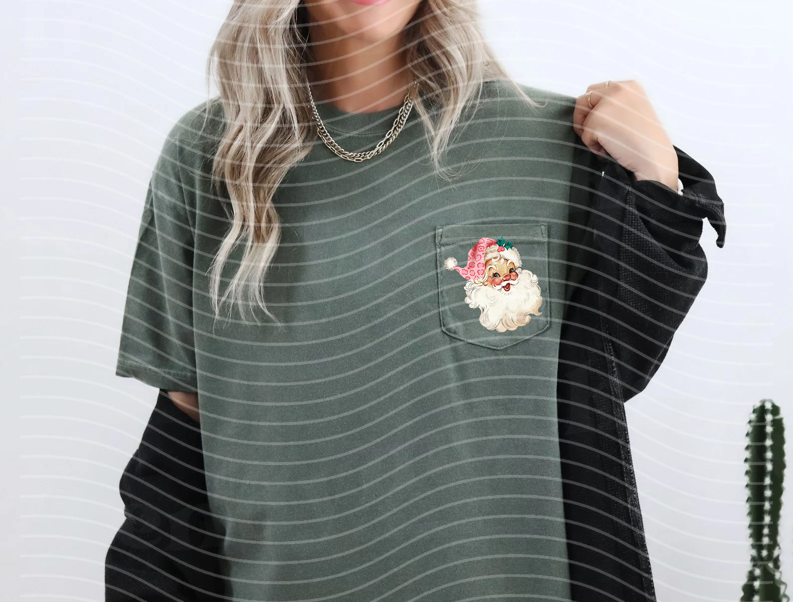Leopard Santa Graphic Tee