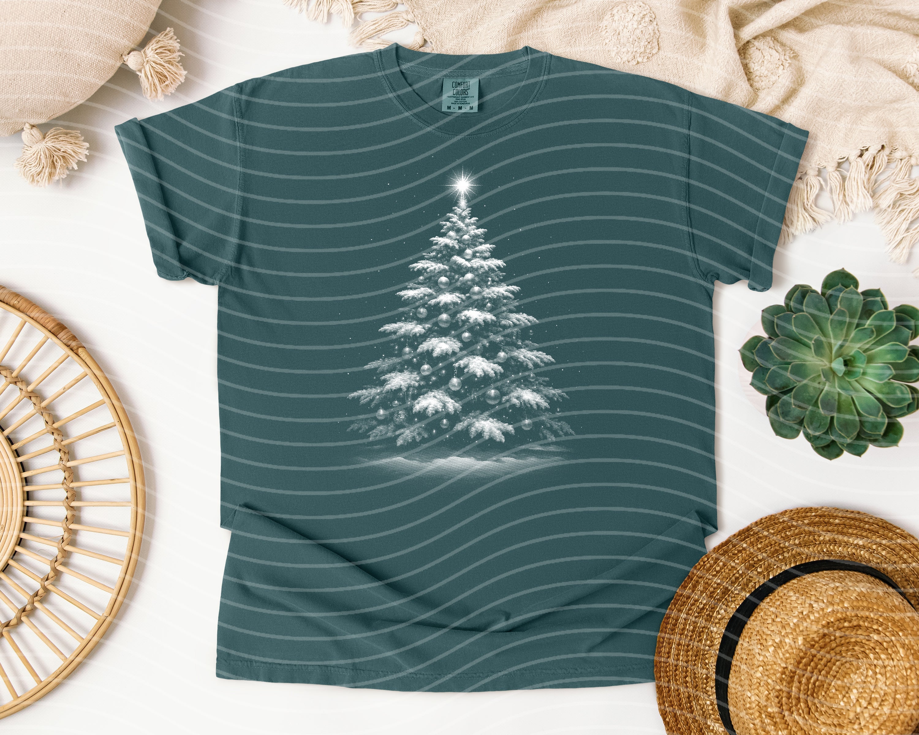 Black and White Tree Graphic Tee