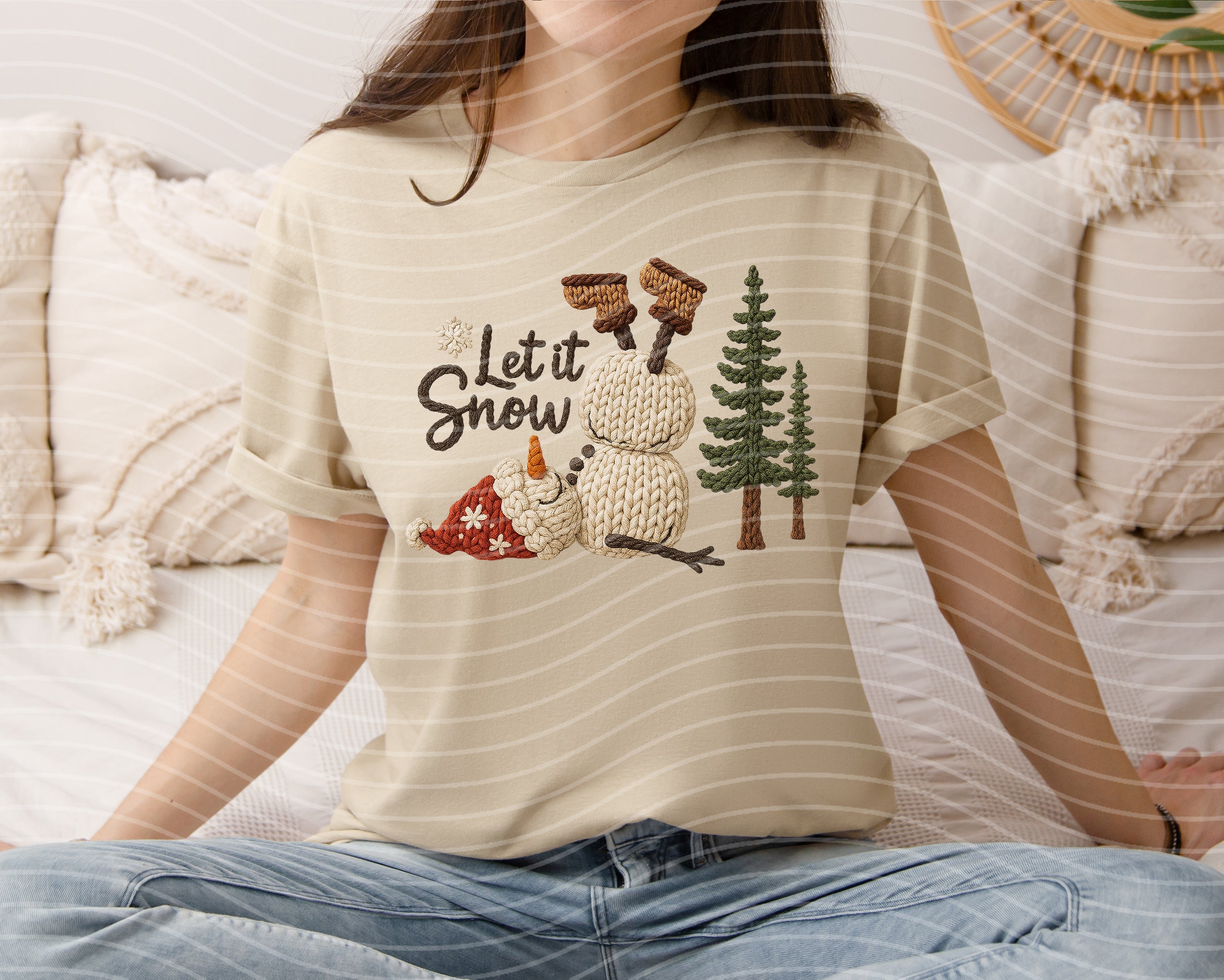 Let It Snow Yarn Graphic Tee