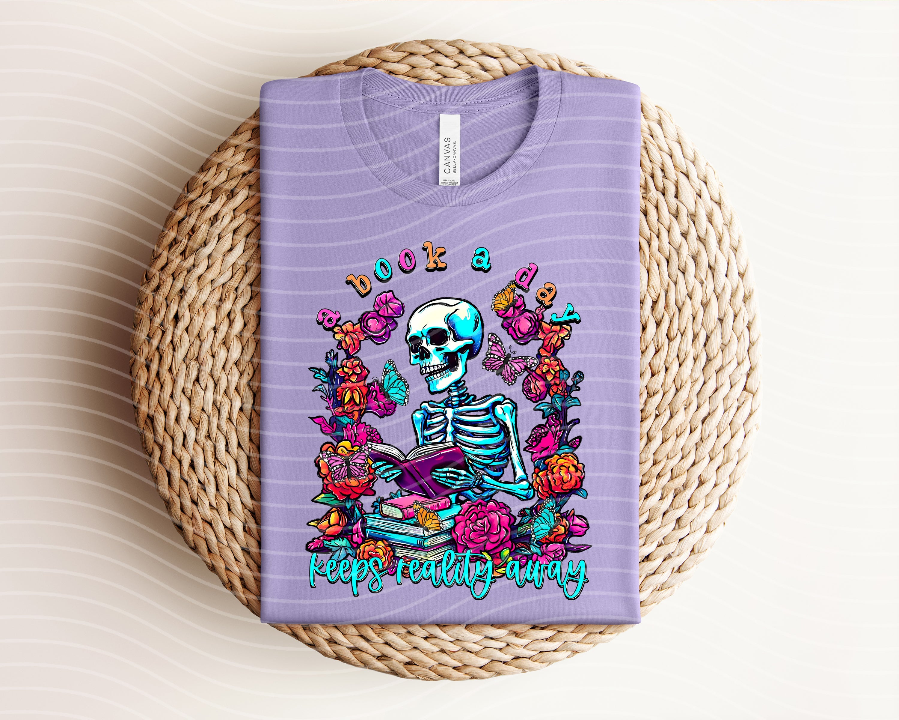 A Book a Day Keeps Reality Away Graphic Tee