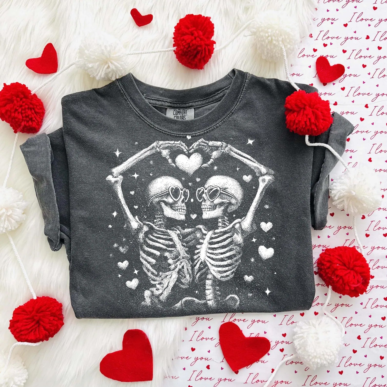 Black & White Skellies Graphic Tee