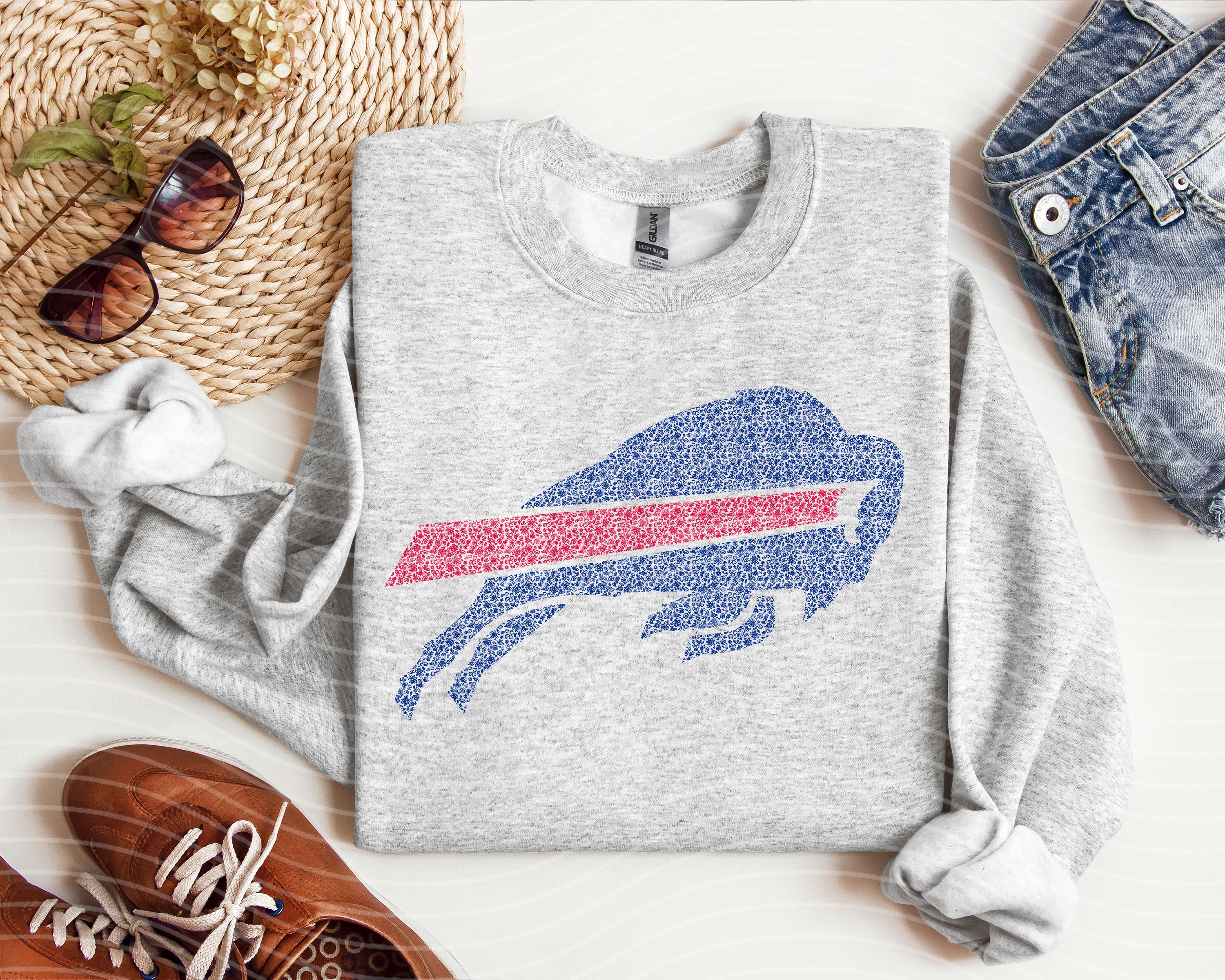 Floral Bills Graphic Tee