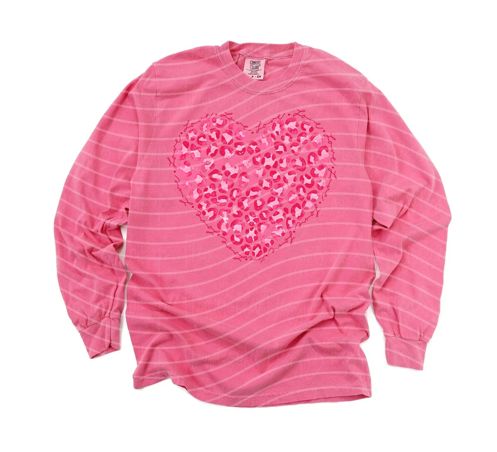 Love Leopard Heart Graphic Tee
