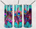 Peacock 20 oz Skinny Tumbler