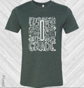 1st Grade Subway Art Graphic Tee