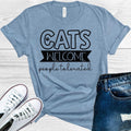 Cats Welcome People Tolerated Graphic Tee
