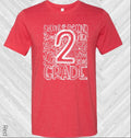 2nd Grade Subway Art Graphic Tee