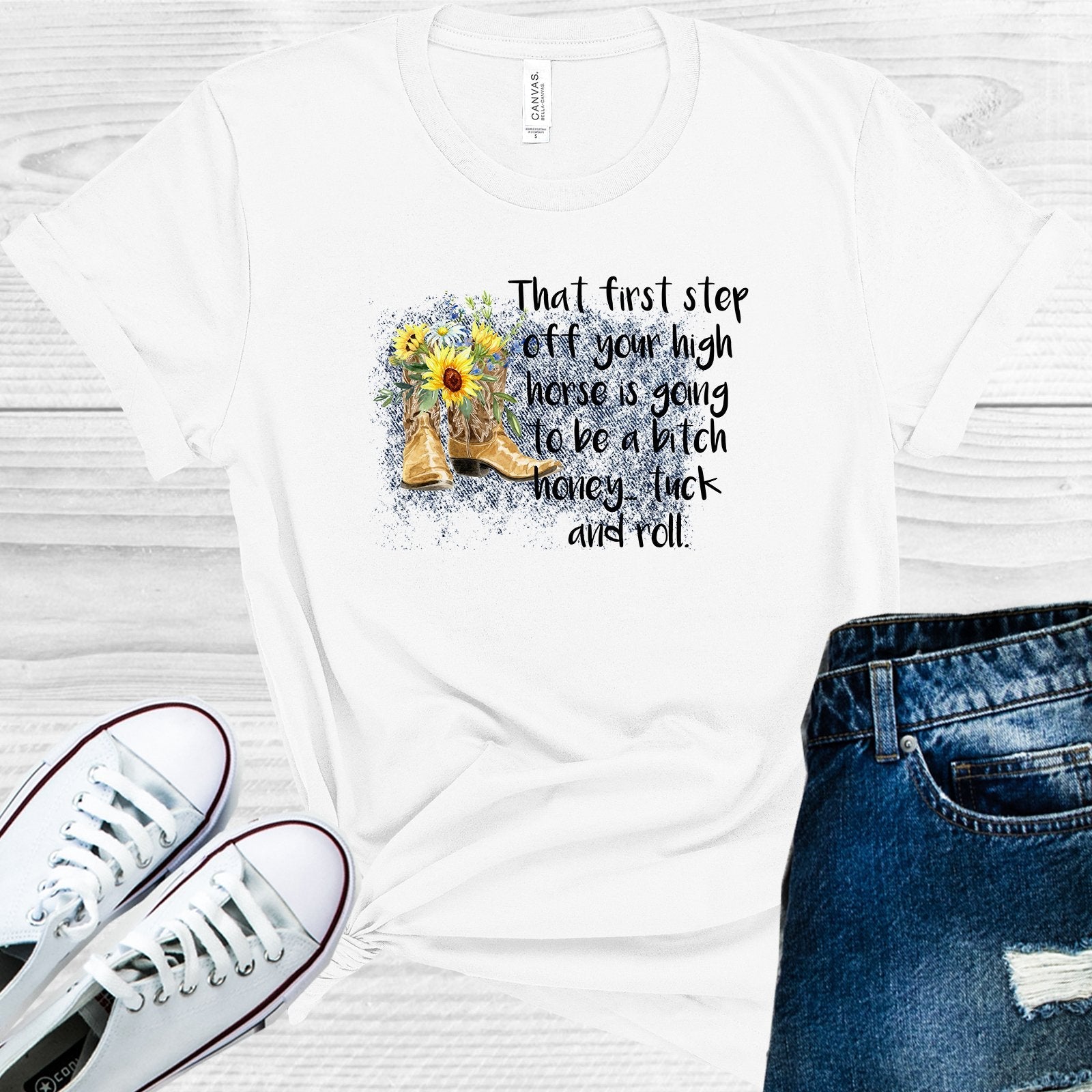 That First Step Off Your High Horse Graphic Tee
