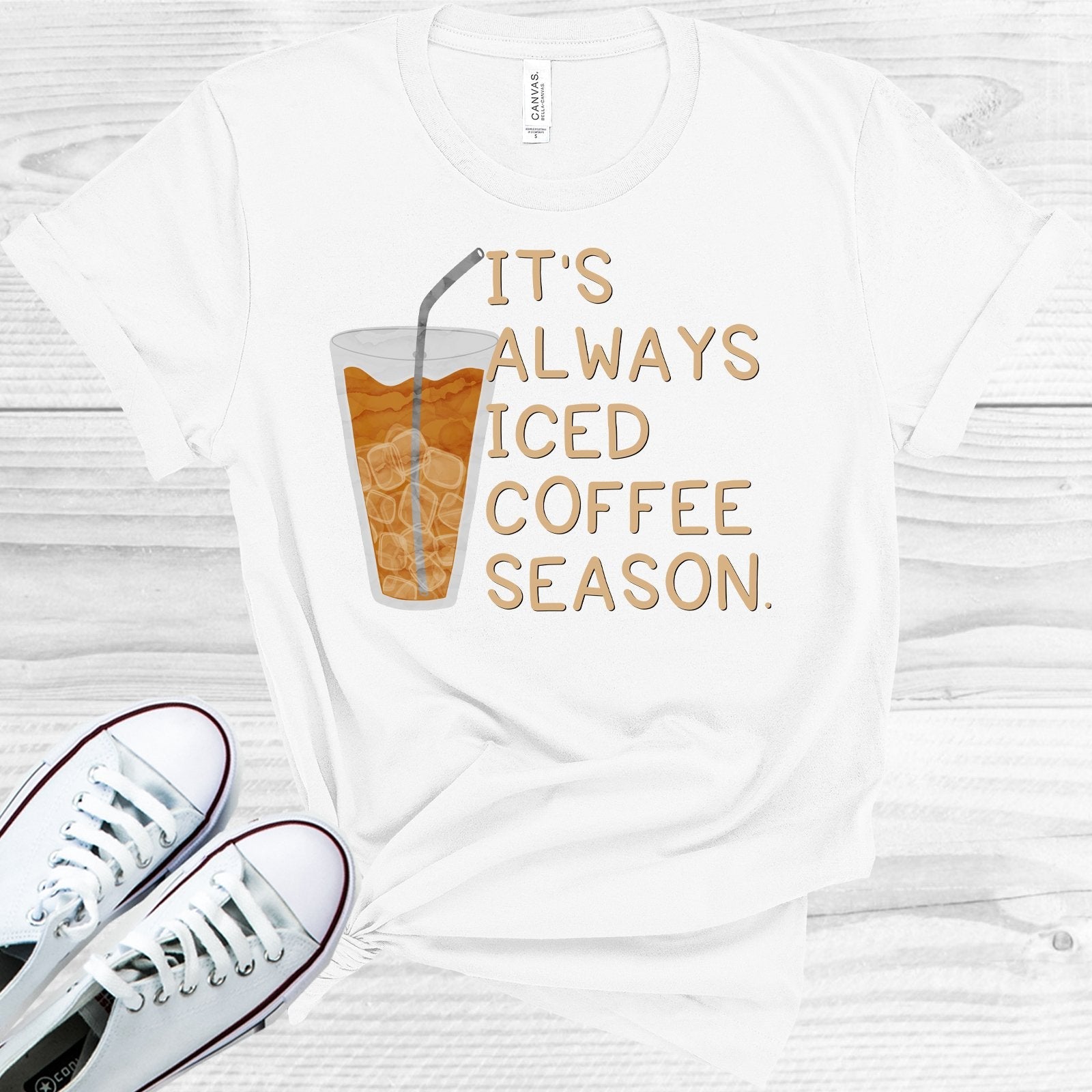 It's Always Iced Coffee Season Graphic Tee