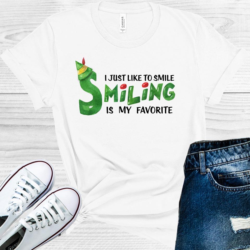 I Just Like to Smile Smiling is My Favorite Graphic Tee