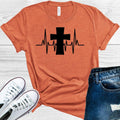 Cross Heartbeat Graphic Tee