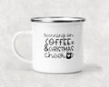 Running on Coffee and Christmas Cheer Mug