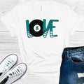 Love Pool (Billiards) Graphic Tee