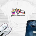 Peace Love Swim Graphic Tee