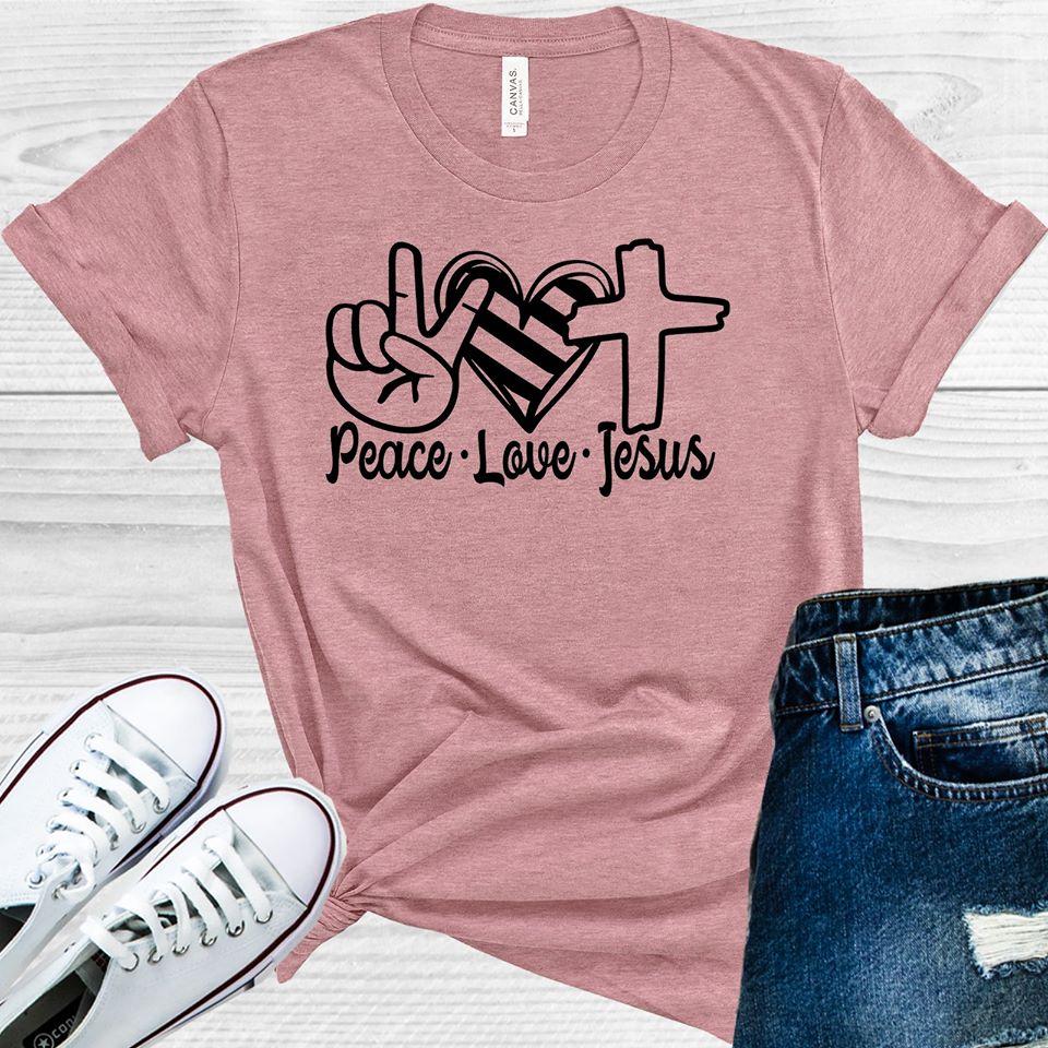 Peace Love Jesus Graphic Tee