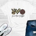 Peace Love Firefighter Graphic Tee