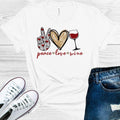 Peace Love Wine Graphic Tee