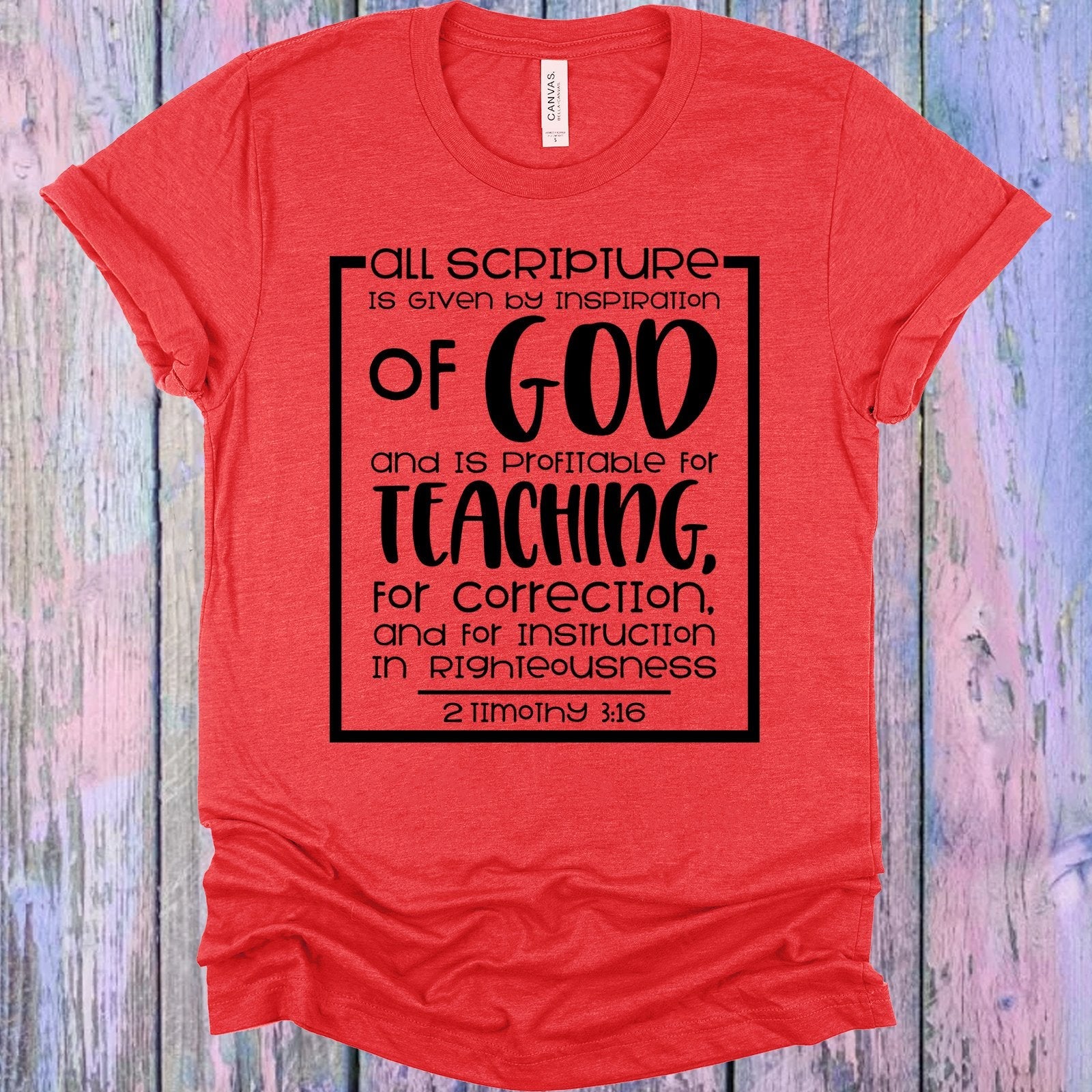 All Scripture is Given By Inspiration of God Graphic Tee