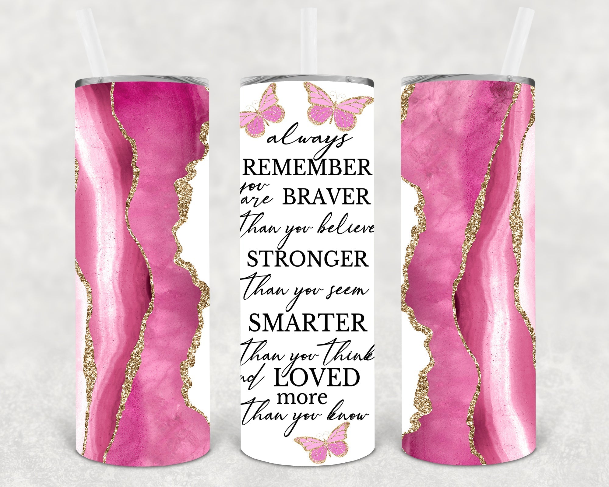 Always Remember 20 oz Skinny Tumbler