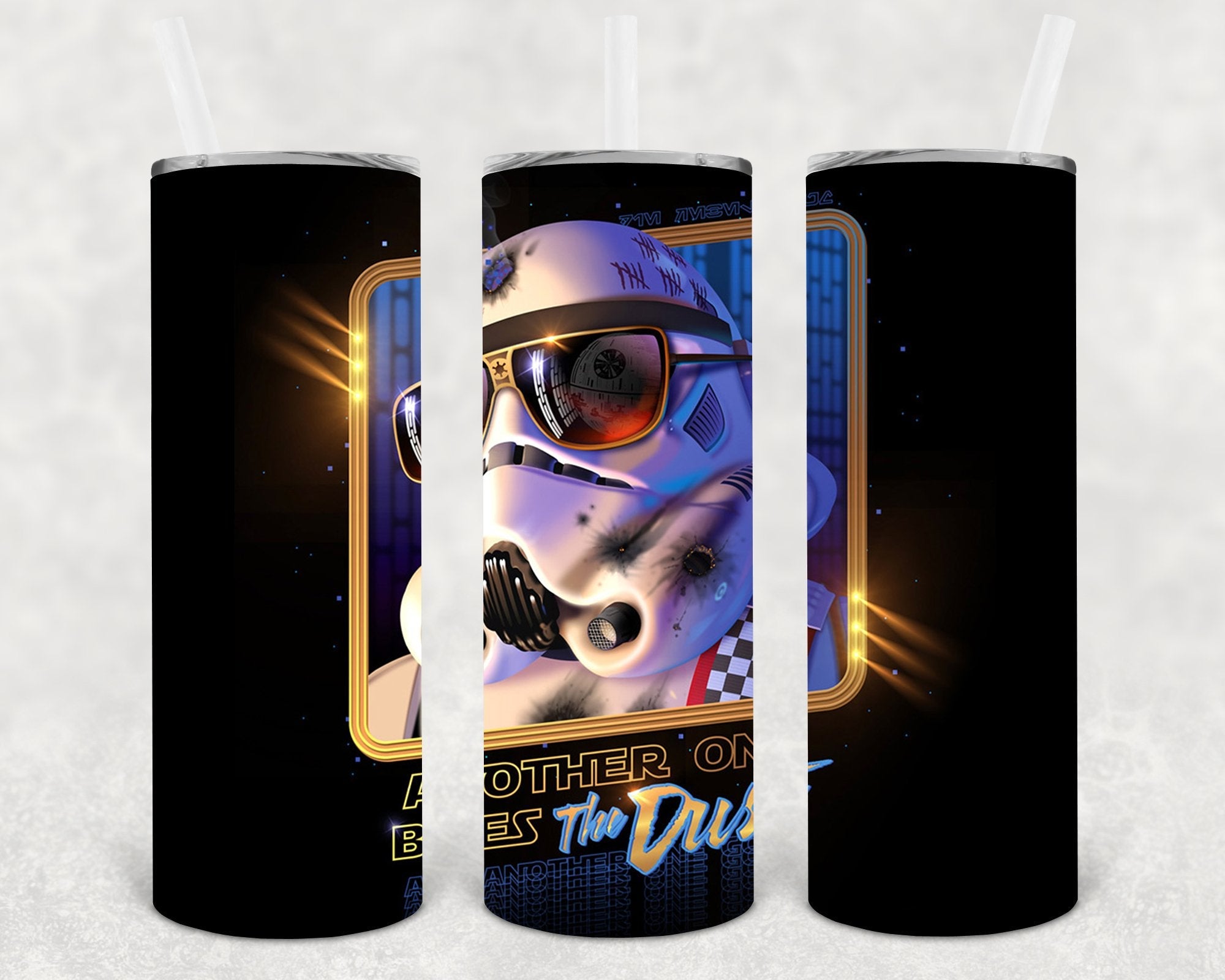 Another One Bites the Dust 20 oz Skinny Tumbler