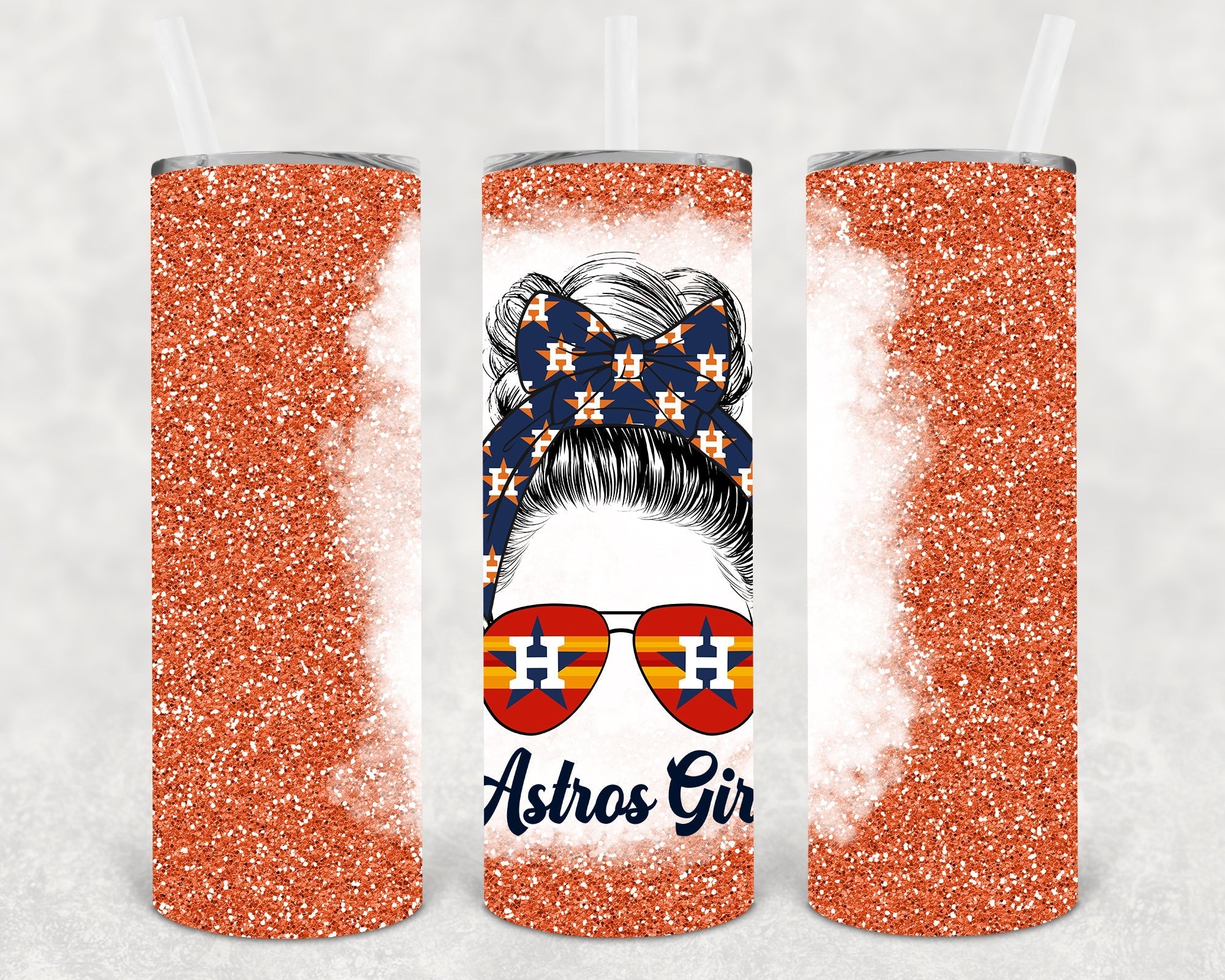 Astros Girl 20 oz Skinny Tumbler