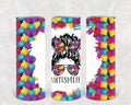 Autism Life 20 oz Skinny Tumbler
