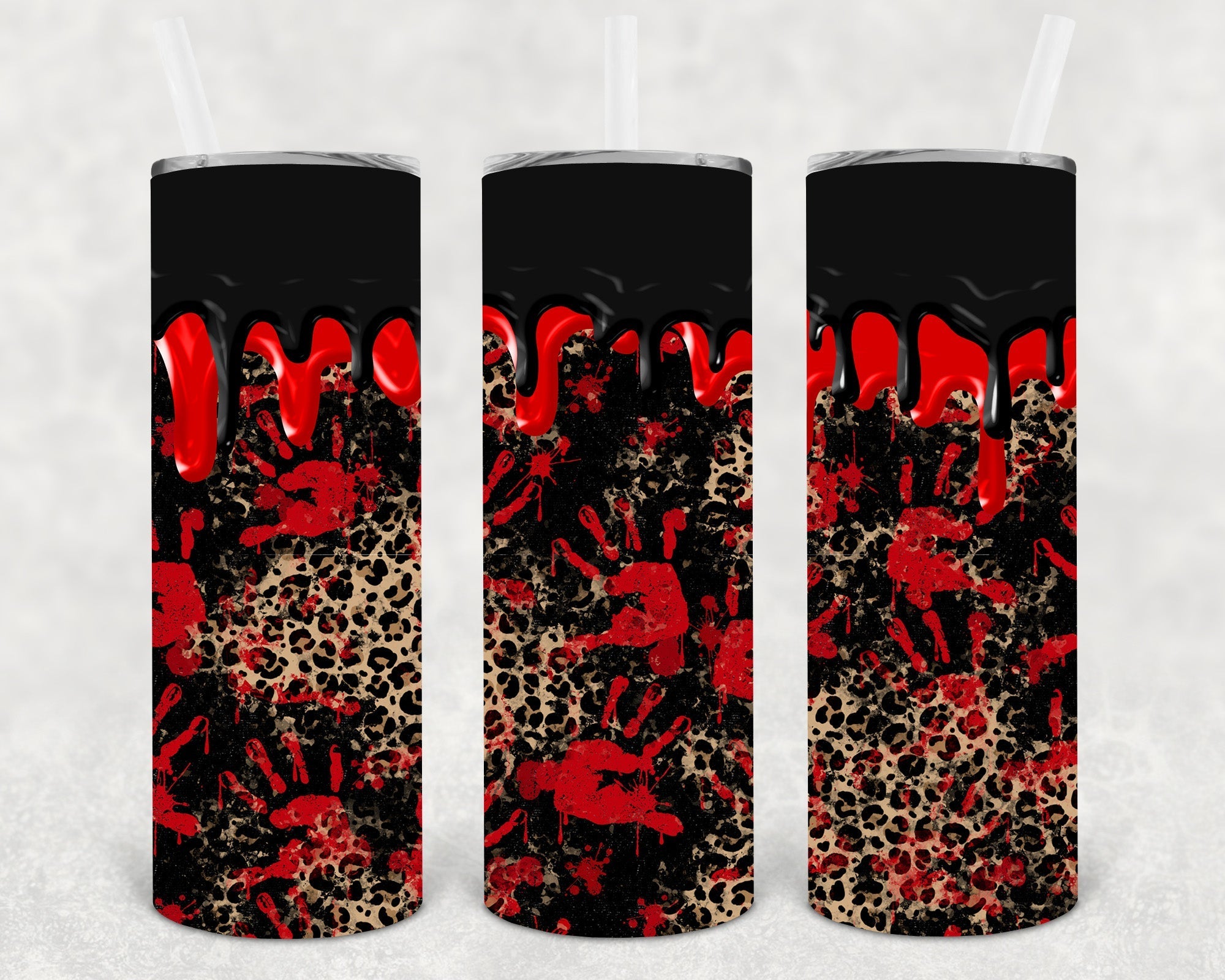 Bloody Hands 20 oz Skinny Tumbler