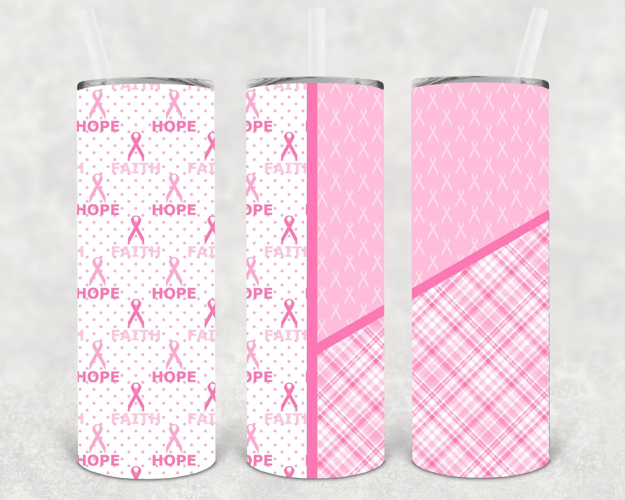 Breast Cancer Awareness 20 oz Skinny Tumbler