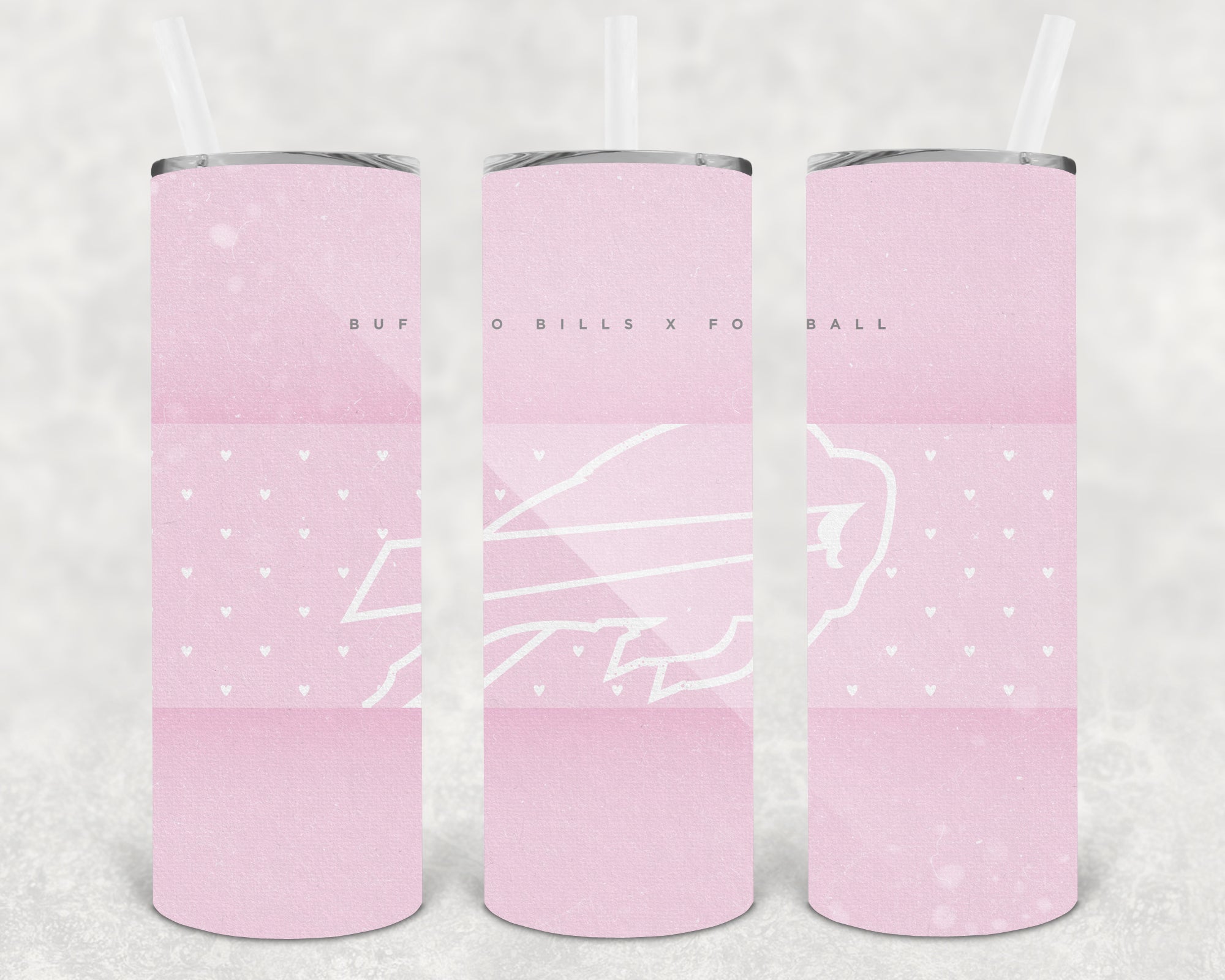 Buffalo Bills Pink 20 oz Skinny Tumbler