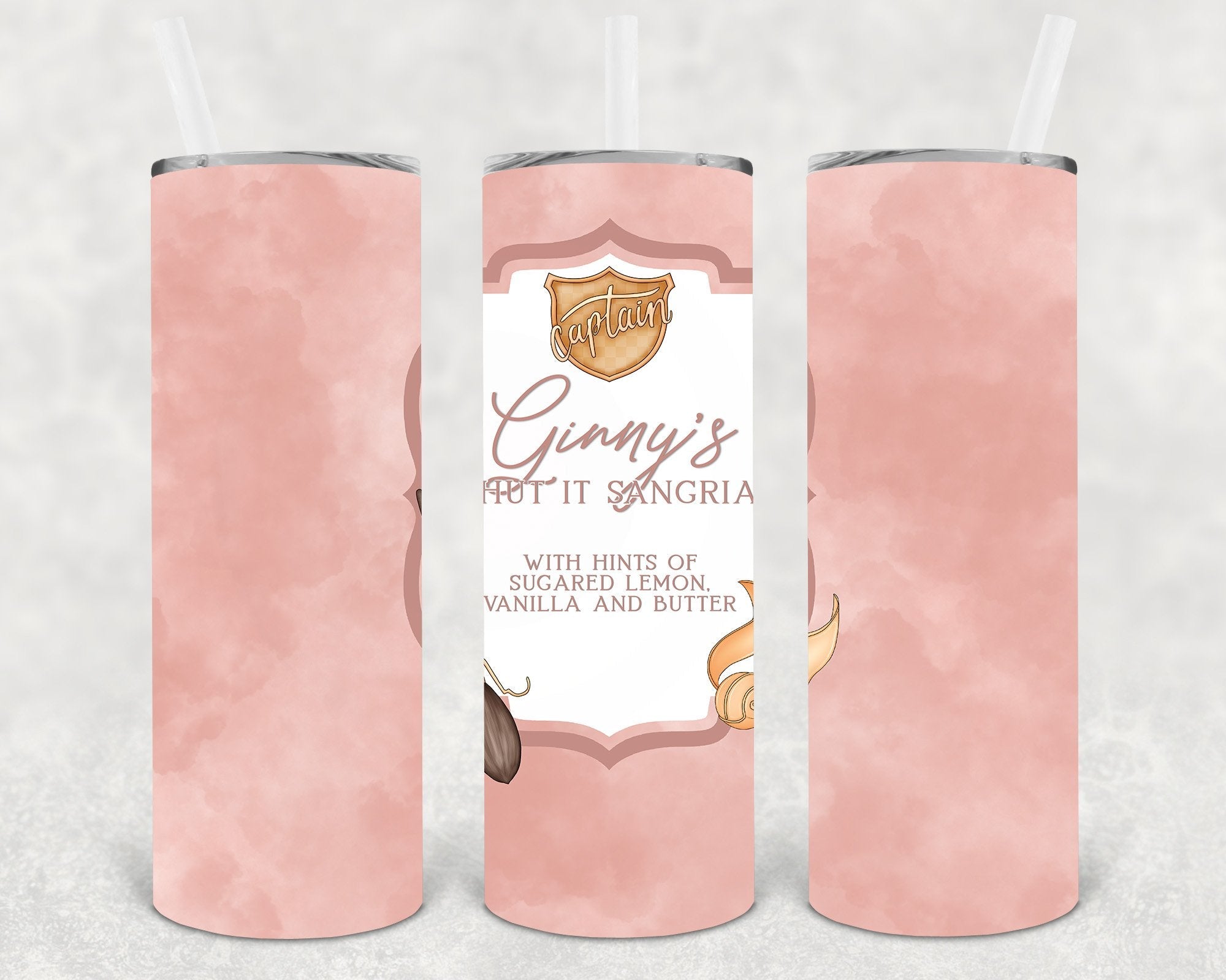 Captain Ginny's Shut It Sangria 20 oz Skinny Tumbler