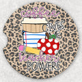 Car Coaster Set - Coffee Gives Me Teacher Powers