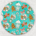 Car Coaster Set - Gingerbread and Cocoa