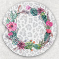 Car Coaster Set - Leopard and Cactus