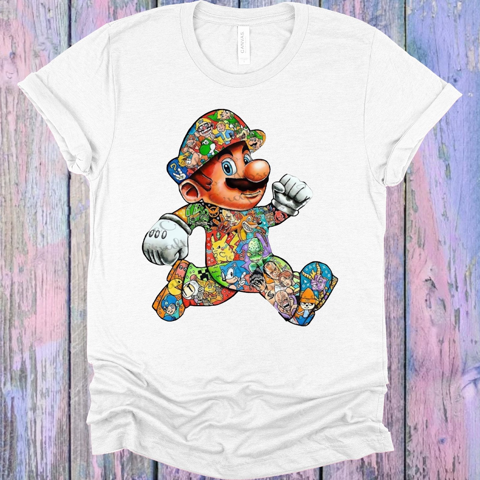 Game Characters Collage Graphic Tee